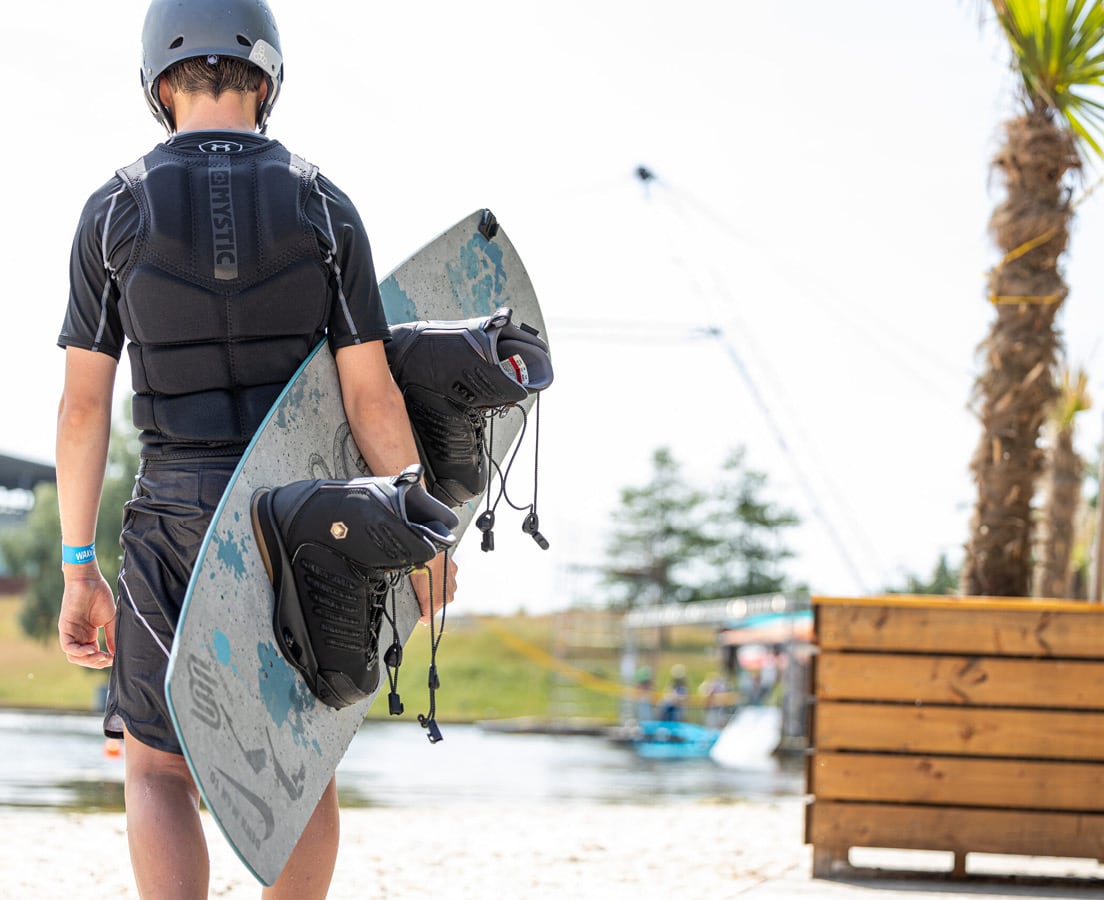 Wakeboarder am Beach