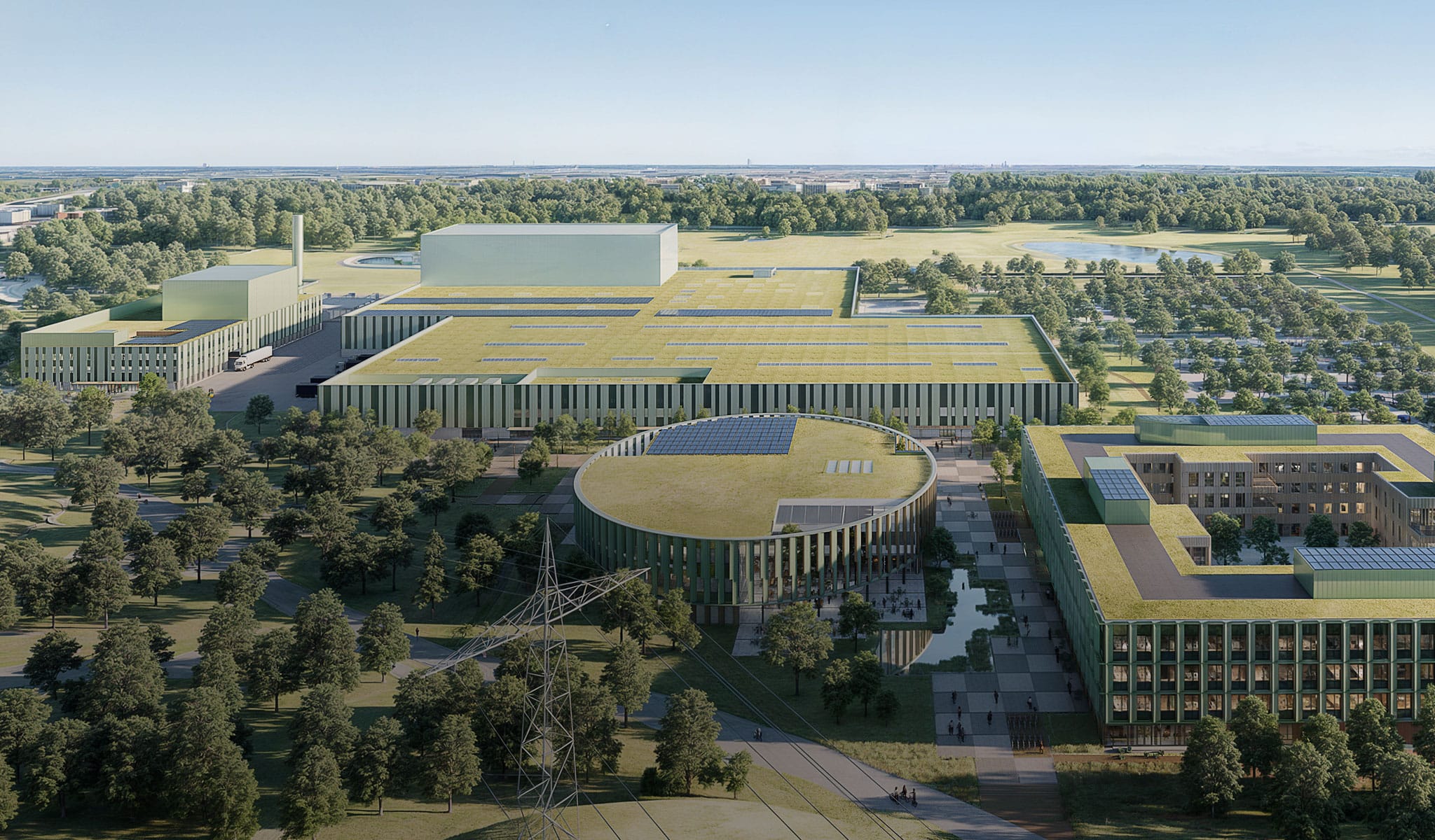 Visualisierung The Valley Campus in Roskilde