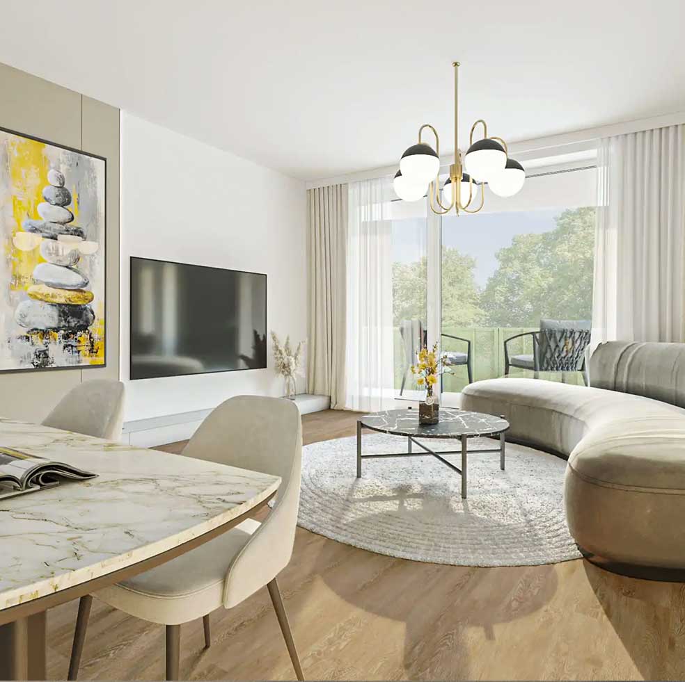 Wohnzimmer im Mozartbogen